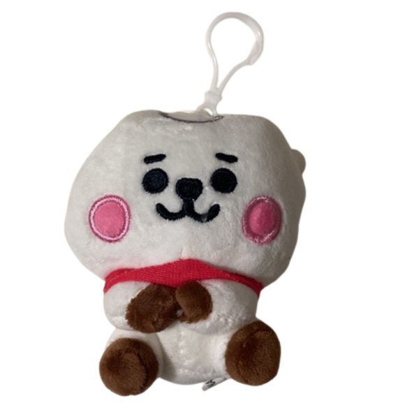 BTS 21 "RJ" full body white‎ keychain plushie line friends bag charm - Picture 1 of 17